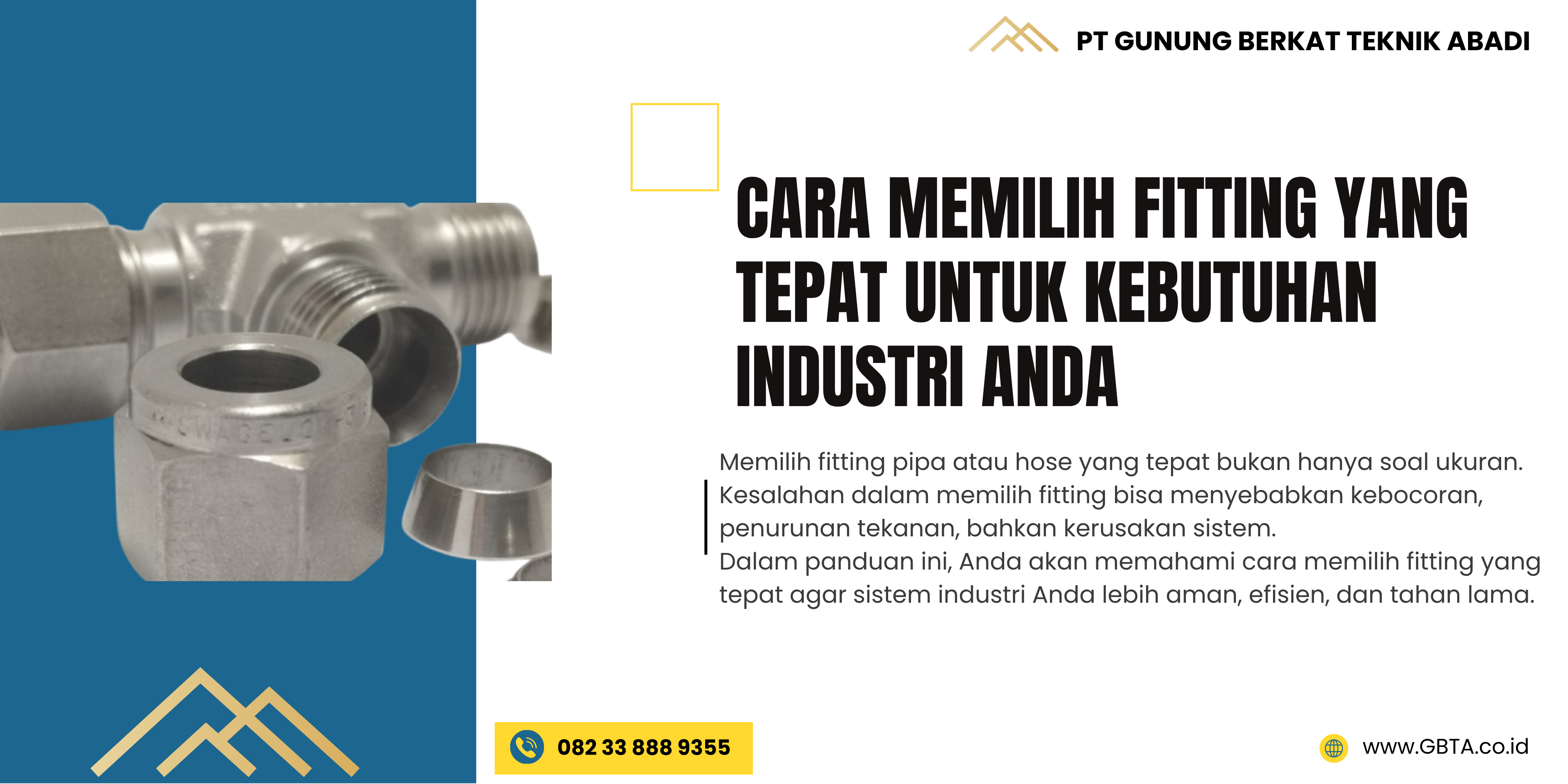 Cara Memilih Fitting yang Tepat untuk Kebutuhan Industri Anda