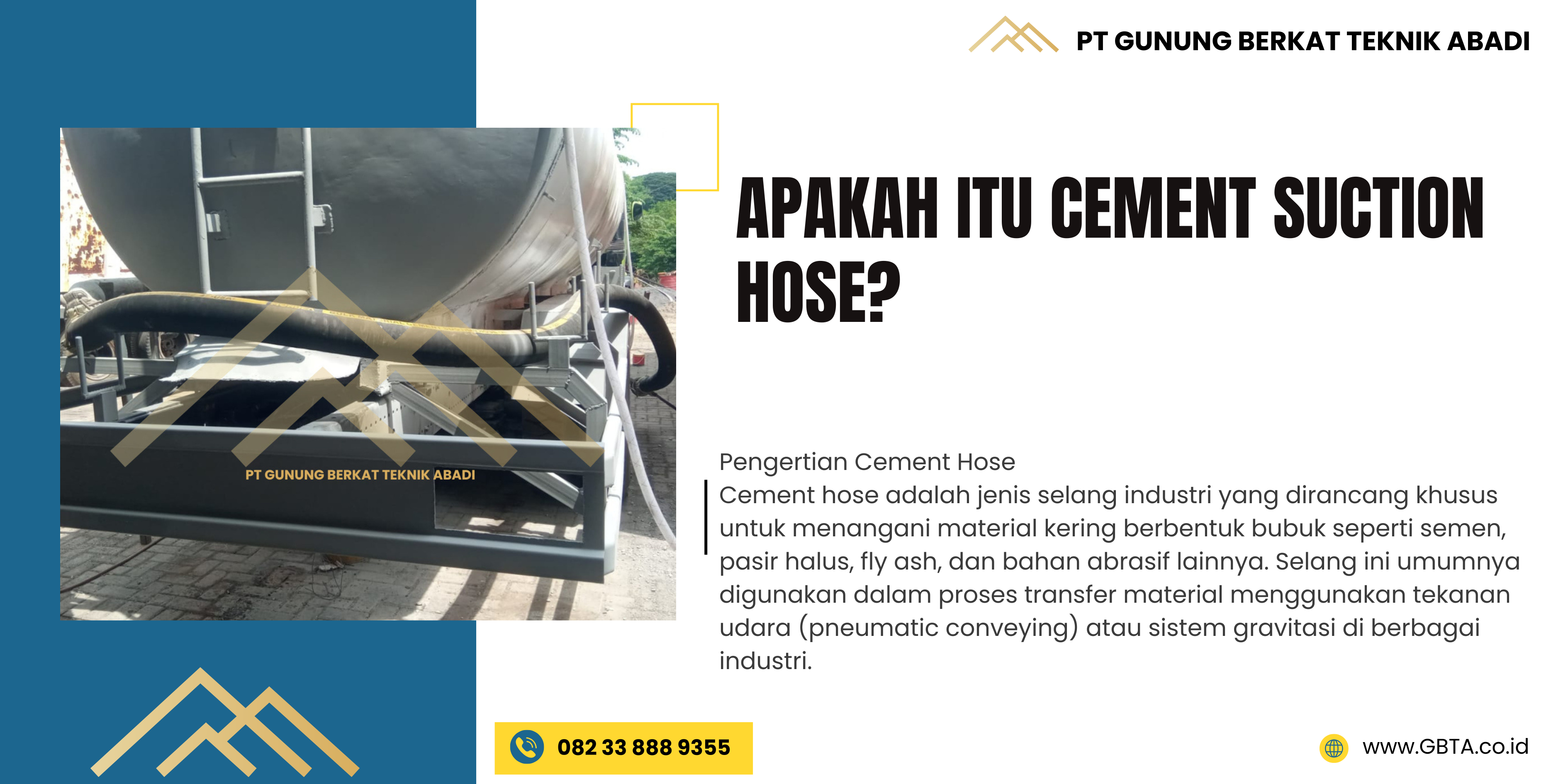 Cement Suction Hose/ Selang Semen